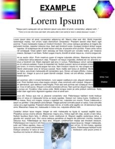 PDF with black colors