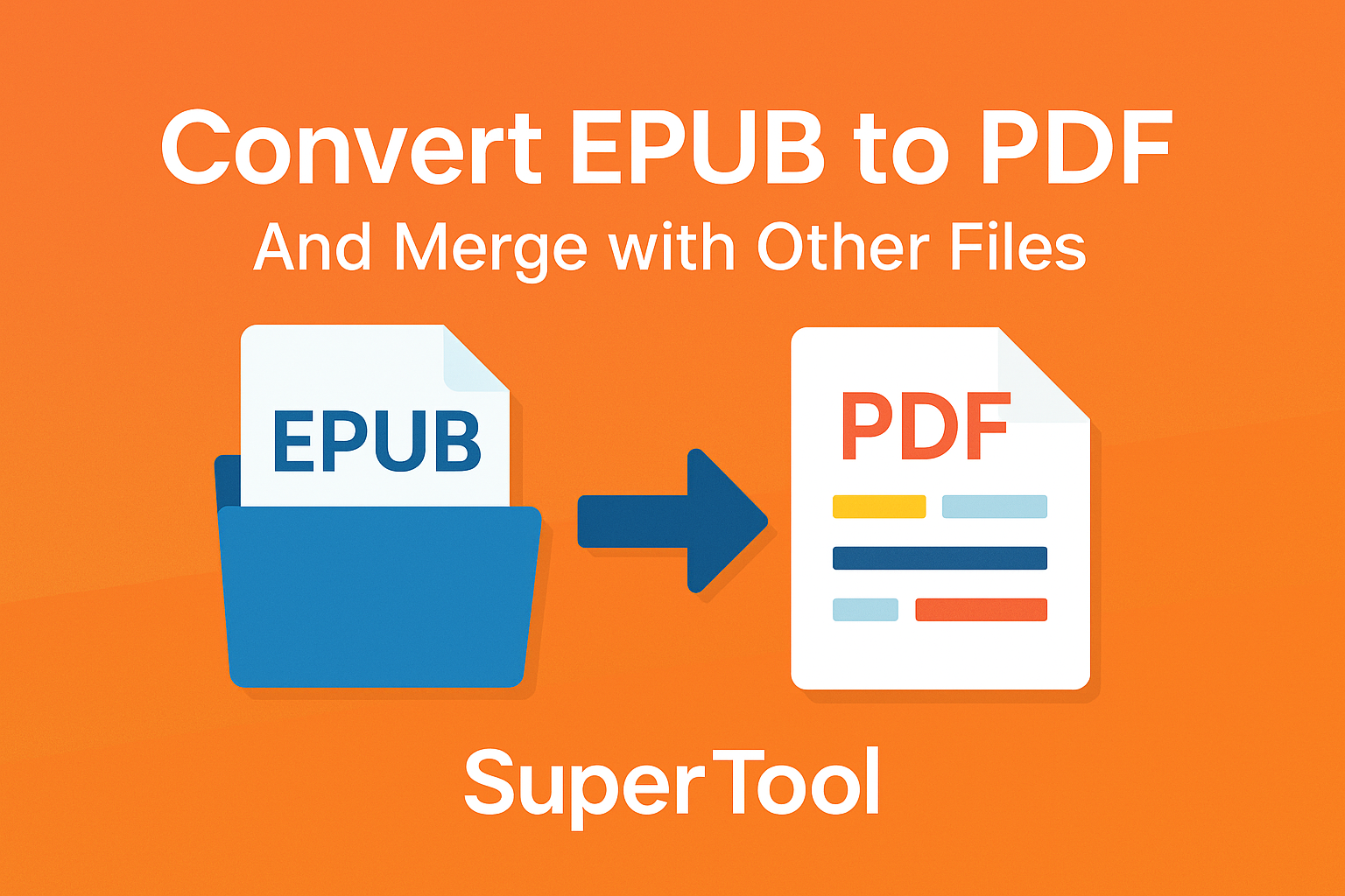 Read more about the article Convert EPUB to PDF (and Merge with Other Files) – Now on SuperTool