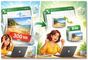 Read more about the article Reduce Excel File Size by Compressing Images (Keep Formatting Intact)